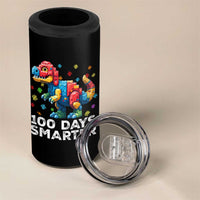 Dinosaur 100 Days Smarter 4 in 1 Can Cooler Tumbler Building Bricks Dinosaur 100th Day Kids