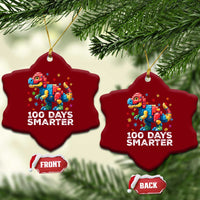 Dinosaur 100 Days Smarter Ceramic Ornament Building Bricks Dinosaur 100th Day Kids