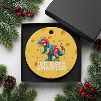 Dinosaur 100 Days Smarter Ceramic Ornament Building Bricks Dinosaur 100th Day Kids