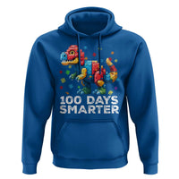 Dinosaur 100 Days Smarter Hoodie Building Bricks Dinosaur 100th Day Kids