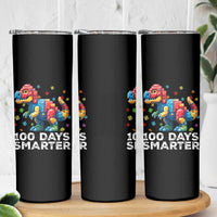 Dinosaur 100 Days Smarter Skinny Tumbler Building Bricks Dinosaur 100th Day Kids