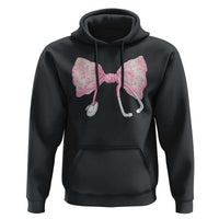 Pink Coquette Nurse Hoodie Toile de Jouy Stethoscope Bow