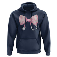 Pink Coquette Nurse Hoodie Toile de Jouy Stethoscope Bow
