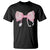 Pink Coquette Nurse T Shirt Toile de Jouy Stethoscope Bow - Wonder Print Shop