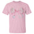 Pink Coquette Nurse T Shirt Toile de Jouy Stethoscope Bow - Wonder Print Shop