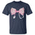 Pink Coquette Nurse T Shirt Toile de Jouy Stethoscope Bow - Wonder Print Shop