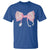 Pink Coquette Nurse T Shirt Toile de Jouy Stethoscope Bow - Wonder Print Shop