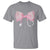 Pink Coquette Nurse T Shirt Toile de Jouy Stethoscope Bow - Wonder Print Shop