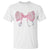 Pink Coquette Nurse T Shirt Toile de Jouy Stethoscope Bow - Wonder Print Shop