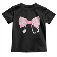 Pink Coquette Nurse Toddler T Shirt Toile de Jouy Stethoscope Bow