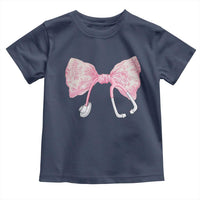 Pink Coquette Nurse Toddler T Shirt Toile de Jouy Stethoscope Bow