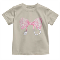 Pink Coquette Nurse Toddler T Shirt Toile de Jouy Stethoscope Bow