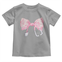 Pink Coquette Nurse Toddler T Shirt Toile de Jouy Stethoscope Bow