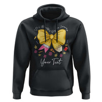 Personalized Teacher Coquette Bow Hoodie Custom Name Cute Teacher Appreciation Gift - Wonder Print Shop