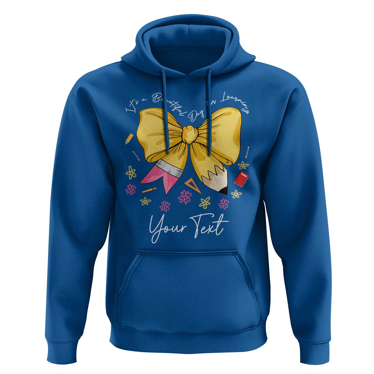 Personalized Teacher Coquette Bow Hoodie Custom Name Cute Teacher Appreciation Gift - Wonder Print Shop