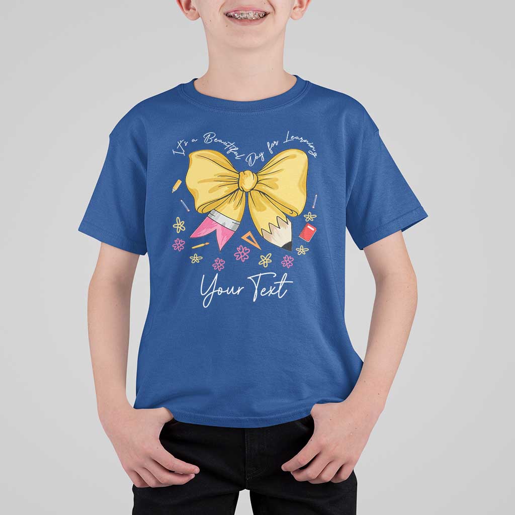 Personalized Teacher Coquette Bow T Shirt For Kid Custom Name Cute Teacher Appreciation Gift - Wonder Print Shop
