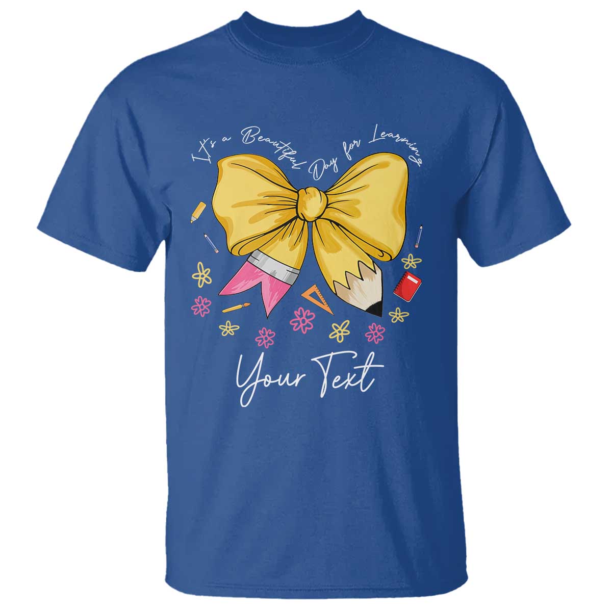 Personalized Teacher Coquette Bow T Shirt Custom Name Cute Teacher Appreciation Gift - Wonder Print Shop