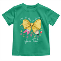 Personalized Teacher Coquette Bow Toddler T Shirt Custom Name Cute Teacher Appreciation Gift - Wonder Print Shop