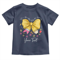 Personalized Teacher Coquette Bow Toddler T Shirt Custom Name Cute Teacher Appreciation Gift - Wonder Print Shop