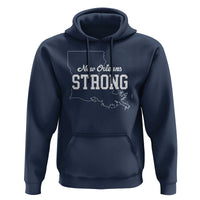 Nola Strong Hoodie Support Louisiana 2025 New Orleans Map
