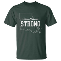 Nola Strong T Shirt Support Louisiana 2025 New Orleans Map