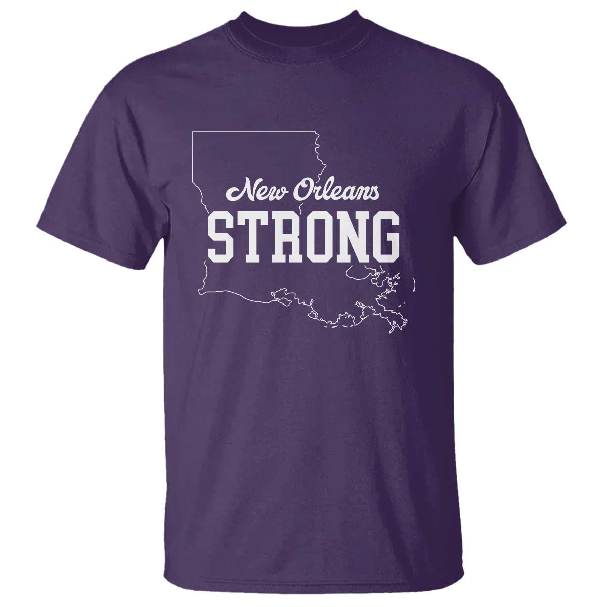 Nola Strong T Shirt Support Louisiana 2025 New Orleans Map