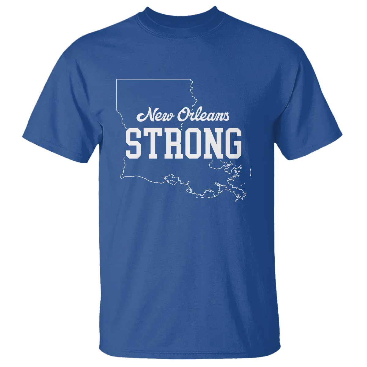 Nola Strong T Shirt Support Louisiana 2025 New Orleans Map