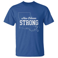 Nola Strong T Shirt Support Louisiana 2025 New Orleans Map
