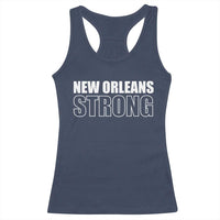 Nola Strong Racerback Tank Top Volunteer Support New Orleans Louisiana 2025