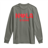 Nola Strong New Orleans Support Long Sleeve Shirt