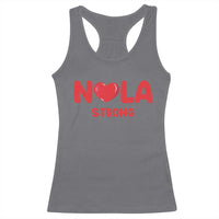 Nola Strong New Orleans Support Racerback Tank Top