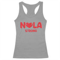 Nola Strong New Orleans Support Racerback Tank Top