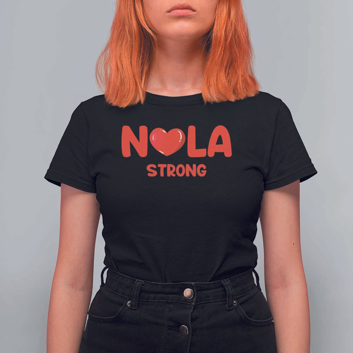 Nola Strong New Orleans Support T Shirt For Women