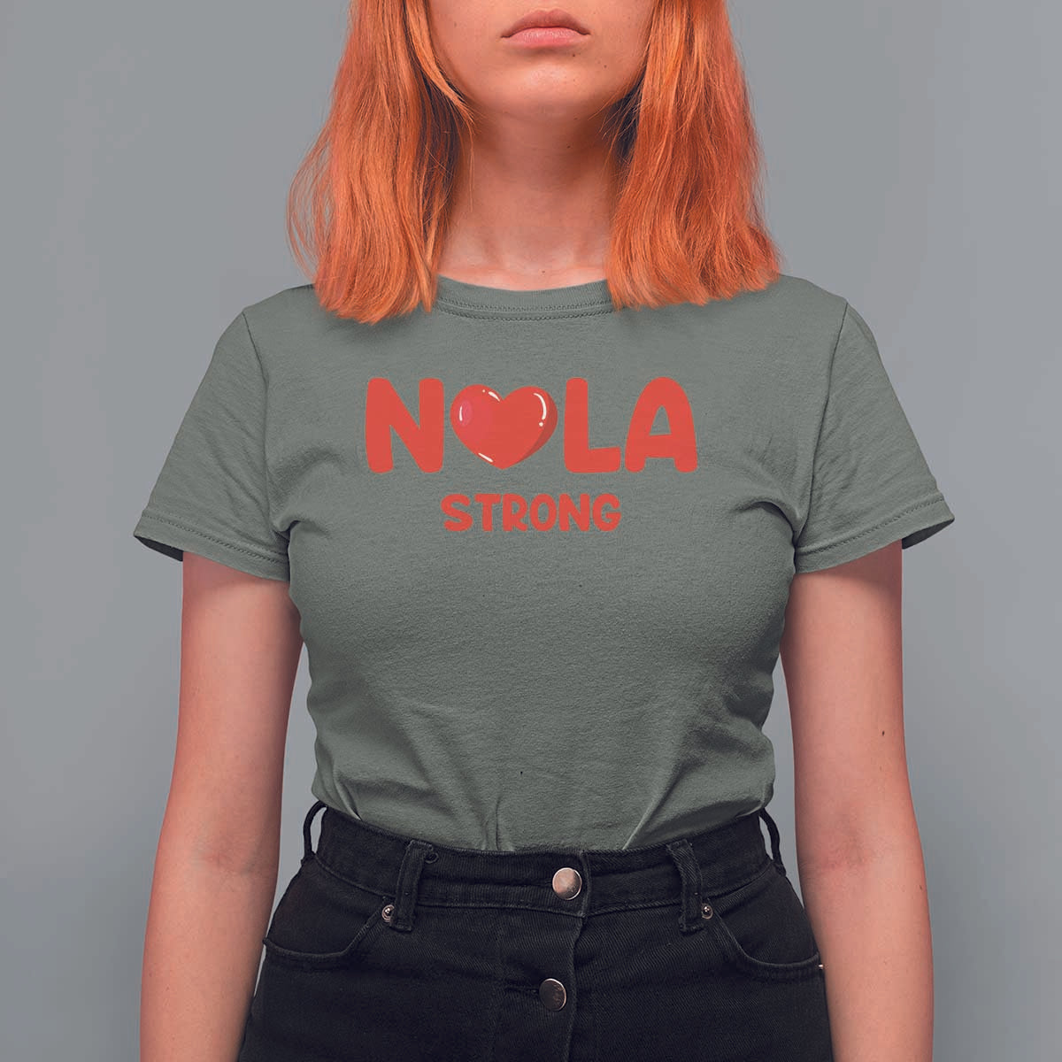 Nola Strong New Orleans Support T Shirt For Women