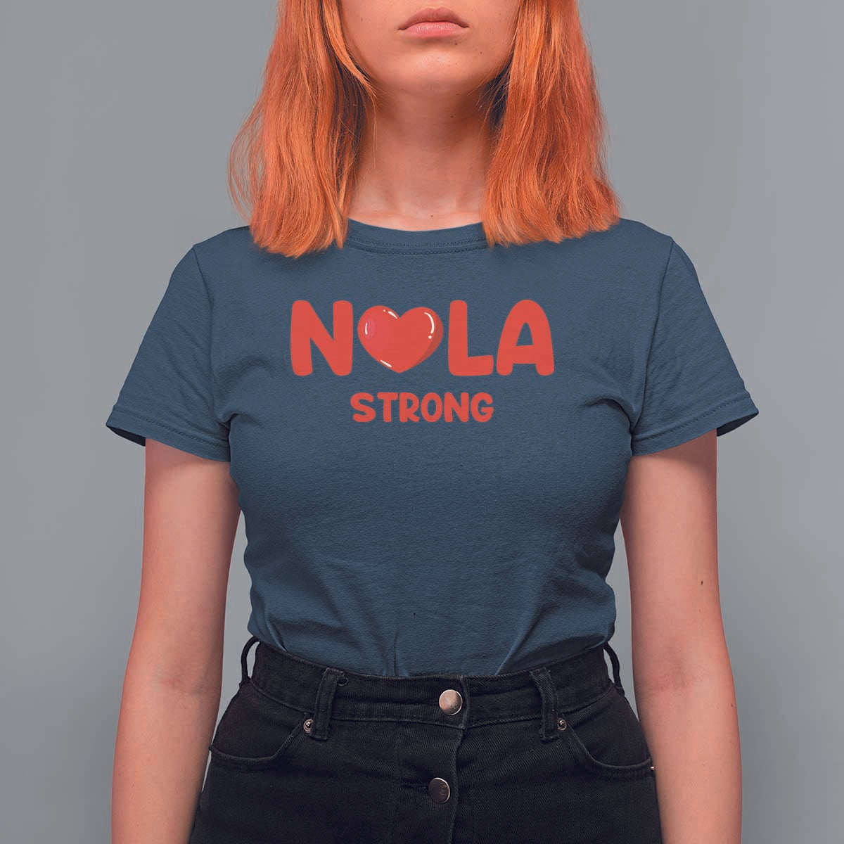 Nola Strong New Orleans Support T Shirt For Women