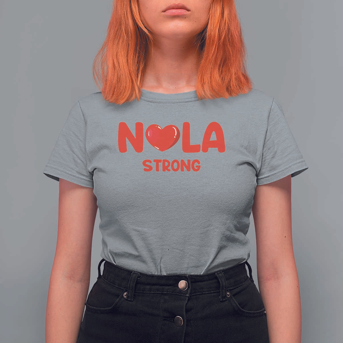 Nola Strong New Orleans Support T Shirt For Women