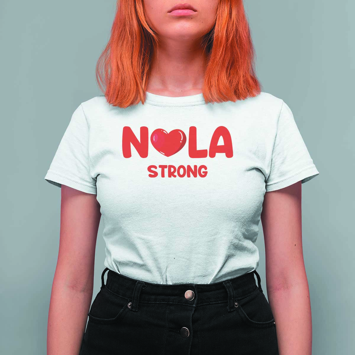 Nola Strong New Orleans Support T Shirt For Women