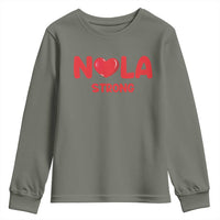 Nola Strong New Orleans Support Youth Sweatshirt