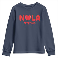 Nola Strong New Orleans Support Youth Sweatshirt