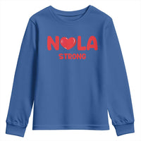 Nola Strong New Orleans Support Youth Sweatshirt