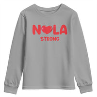 Nola Strong New Orleans Support Youth Sweatshirt