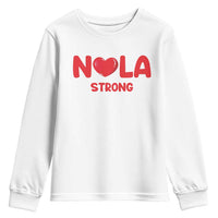 Nola Strong New Orleans Support Youth Sweatshirt
