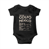 Gulf Of Mexico Baby Onesie 1672 Historic Map Coast Mexico Lover