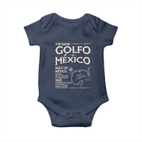 Gulf Of Mexico Baby Onesie 1672 Historic Map Coast Mexico Lover
