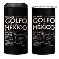 Gulf Of Mexico 4 in 1 Can Cooler Tumbler 1672 Historic Map Coast Mexico Lover