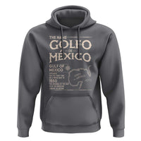 Gulf Of Mexico Hoodie 1672 Historic Map Coast Mexico Lover