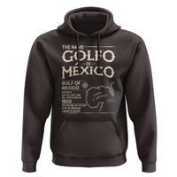Gulf Of Mexico Hoodie 1672 Historic Map Coast Mexico Lover