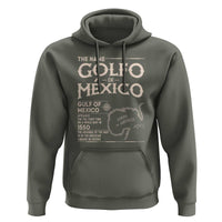 Gulf Of Mexico Hoodie 1672 Historic Map Coast Mexico Lover