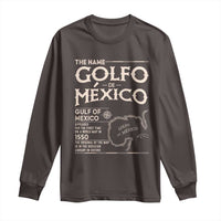 Gulf Of Mexico Long Sleeve Shirt 1672 Historic Map Coast Mexico Lover