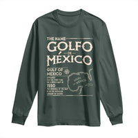 Gulf Of Mexico Long Sleeve Shirt 1672 Historic Map Coast Mexico Lover